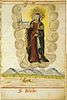 18th c. image of Saint Bilihildis