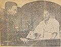 Bak Jungyang and one jounarists (1935)