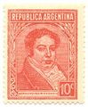 1935: former President Bernardino Rivadavia.