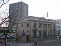 Waterloo Molsons Bank Building (BMO Branch) with Marsland Centre (BMO Data Centre) behind.