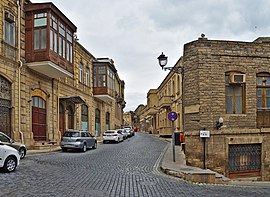 Narrow walled street