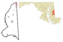 Location of Marydel, Maryland