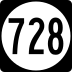 State Route 728 marker