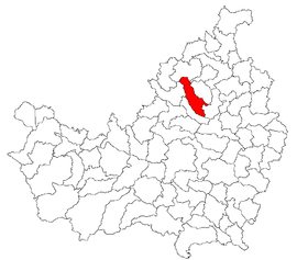 Location in Cluj County