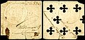 Image 3 Card money Card: Government of Dutch Guiana; image courtesy of the National Numismatic Collection Card money, printed on plain cardboard or playing cards, was issued from the 17th to the 19th century to supplement the supply of money in several countries and colonies. This playing card from Dutch Guiana (now Suriname), dated 1801, has a face value of one guilder. In that colony, card money was first issued in 1761, initially backed by bills of exchange from the Netherlands; but later it was released unsecured, and inflation was an issue for much of the currency's lifetime, with the value fluctuating wildly until it was replaced with paper money in 1826 and formally discontinued two years later. More selected pictures