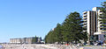 Looking north along the beach at Glenelg, South Australia.