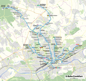 U-Bahnnetz Frankfurt