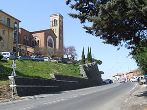 The Cathedral of the Sacred Hearts of Jesus and Mary, along the Via Cassia in La Storta