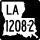 Louisiana Highway 1208-2 marker