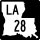 Louisiana Highway 28 Business marker
