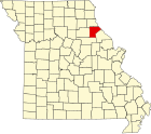 罗尔斯县在密苏里州的位置