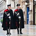 Two Italian carabinieri (gendarmes) with capes