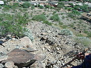 This is a view from the trail which leads to the "S" of Sunnyslope Mountain.