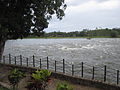 View of the Raudal del Diablo rapids of the San Juan River from the village of El Castillo in southern Nicaragua