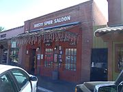 Farmer's State Bank (now housing the Rusty Spur Saloon) in Old Town Scottsdale. Date of construction: 1921. Date placed on the Scottsdale Historic Register: May 23, 2000 by Resolution No. 5550.