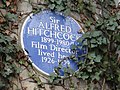 Image 22English Heritage blue plaque commemorating Sir Alfred Hitchcock at 153 Cromwell Road, London (from Culture of the United Kingdom)