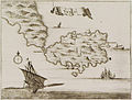 Tinos map, Olfert Dapper, Amsterdam, Wolfgangh, 1688