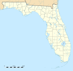 代托纳比奇 Daytona Beach在佛罗里达州的位置