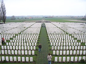 View towards entrance of cemetery