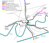 System map of the Warrington Tramways