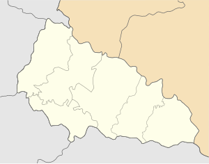 Verbove is located in Zakarpattia Oblast