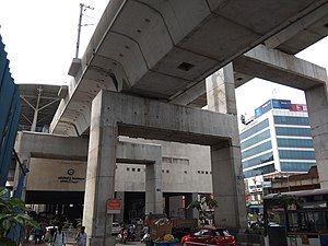 Ameerpet metro station.