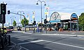 Former station forecourt and entrance, prior to being demolished in 2018, January 2006