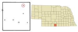 Location of Ragan, Nebraska