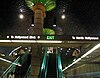 Escalators at Hollywood/Vine station