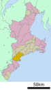 纪北町在三重县的位置