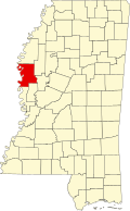 华盛顿县在密西西比州的位置