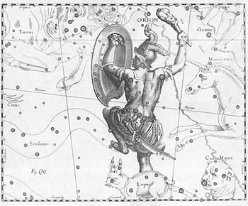 约翰·赫维留的猎户座星图