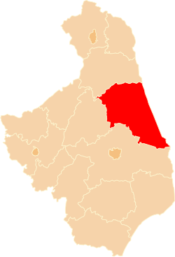 Location within the voivodeship