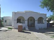 The John and Enriqueta House built in 1926 and located at 1322 S. 1st. Ave.. This property is recognized as historic by the Hispanic American Historic Property Survey.