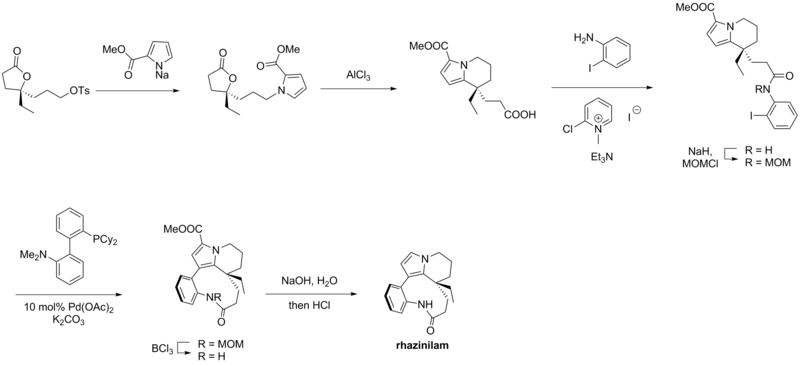 Rhazinilam – Trauner synthesis