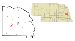 Location of Weston, Nebraska