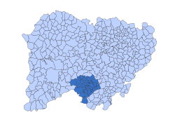 Location in Salamanca