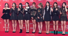 An image of Twice at the red carpet.