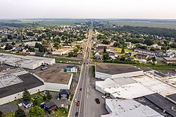 Aerial view of Laurier-Station