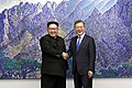 Image 18The third Inter-Korean Summit, which was held in 2018, between South Korean president Moon Jae-in and North Korean supreme leader Kim Jong Un. It was a historical event that symbolized the peace of Asia. (from History of Asia)