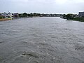 A flooded Adyar river
