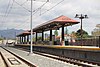 The platform at Azusa Downtown station