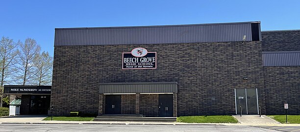 Front of Beech Grove High School