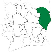 Bondoukou Department upon its creation in 1969. It kept these boundaries until 1974, when it became one of the first of the 24 new departments to be divided.