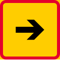 Sign applies in the direction of the arrow (formerly used )