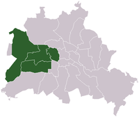 The British sector of Berlin