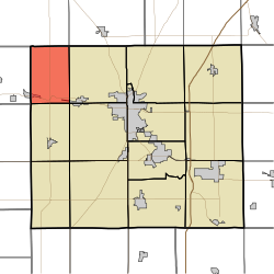 Location of Richland Township in Grant County