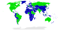 Image 8A world map distinguishing countries of the world as federations (green) from unitary states (blue), a work of political science (from Political science)
