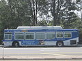 A Los Angeles County Metropolitan Transportation Authority bus during a layover at California State University, Long Beach.