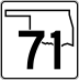 State Highway 71 marker